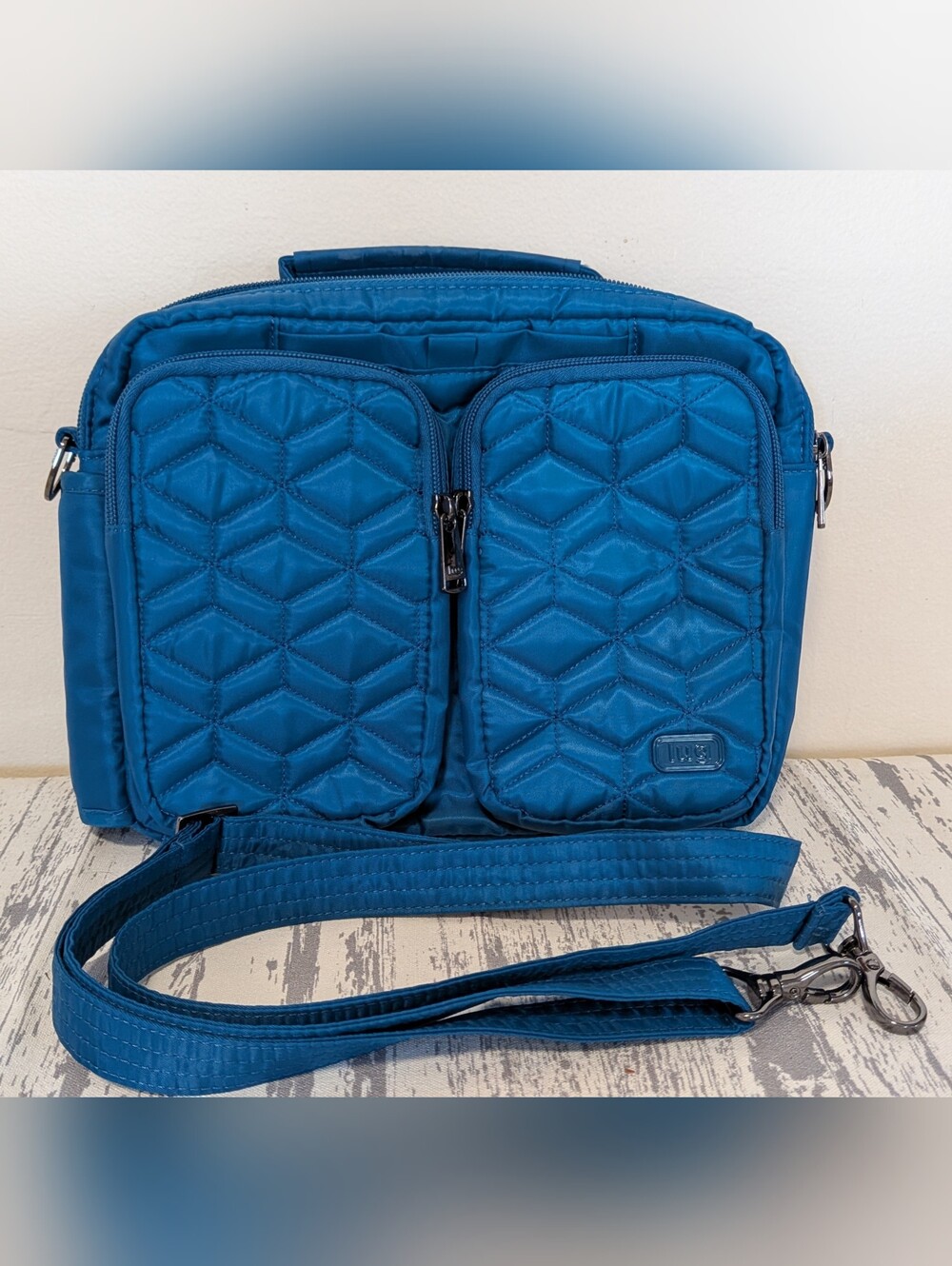 Lug Navigator Crossbody Handbag Teal NWOT